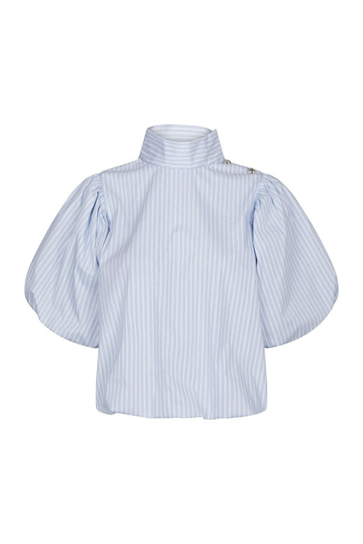 Neo Noir - Parisa Stripe Blouse 169527 - 145 - Light Blue