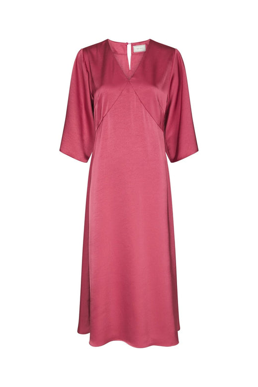 Neo Noir - Remara Heavy Sateen Dress 168447 - 430 - Cherry Pink