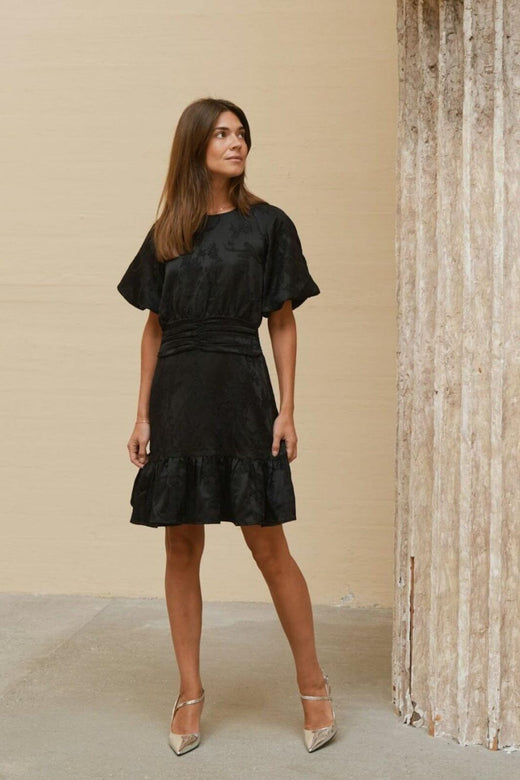 Neo Noir - Sulli Jacquard Dress 165010 - 100 - Black Kjoler 