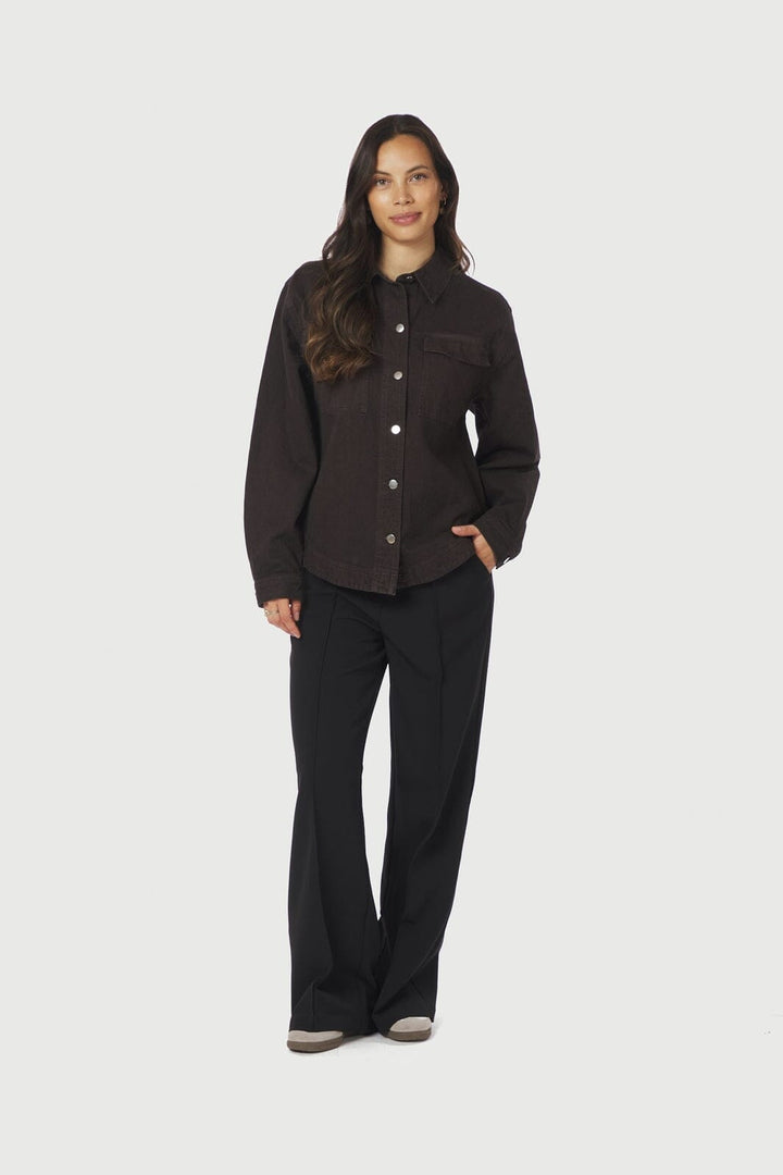 Neo Noir - Tikken Solid Jacket 167231 - 676 - Dark Brown