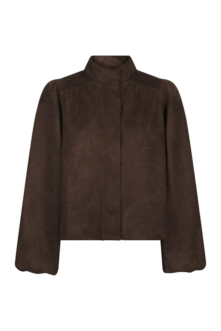 Neo Noir - Tirsa Faux Suede Jacket 168389 - 676 - Dark Brown