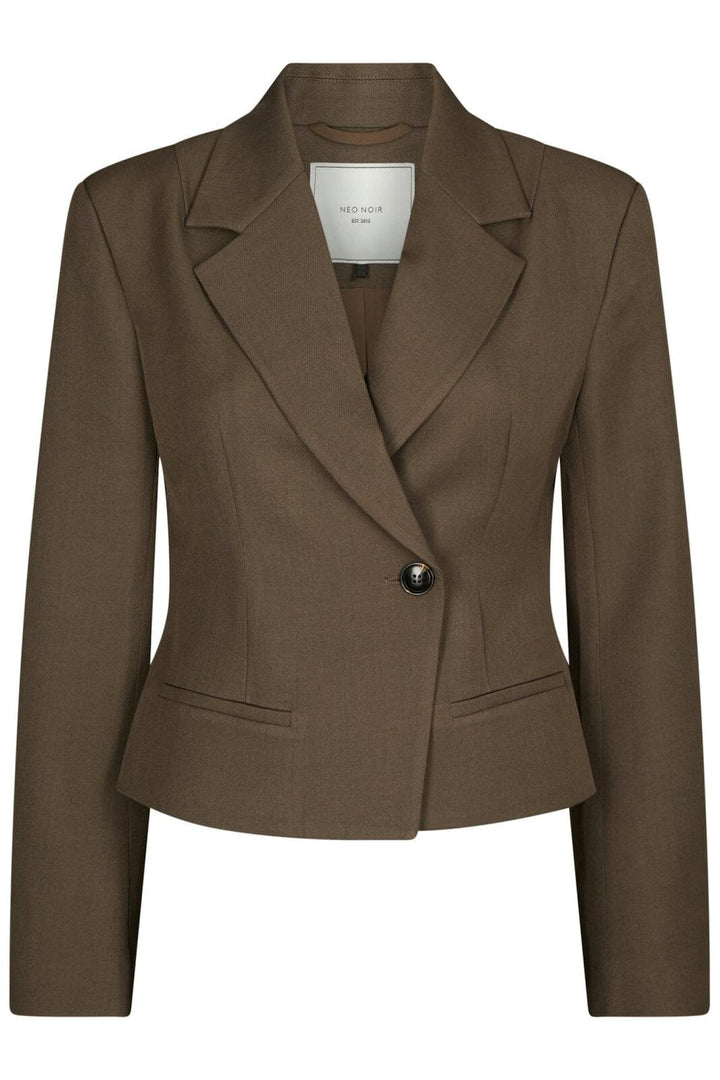 Neo Noir - Valia Structure Blazer 170232 - 306 - Dusty Brown Blazere 