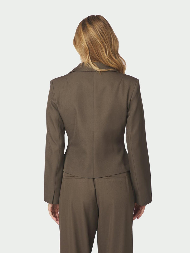 Neo Noir - Valia Structure Blazer 170232 - 306 - Dusty Brown Blazere 