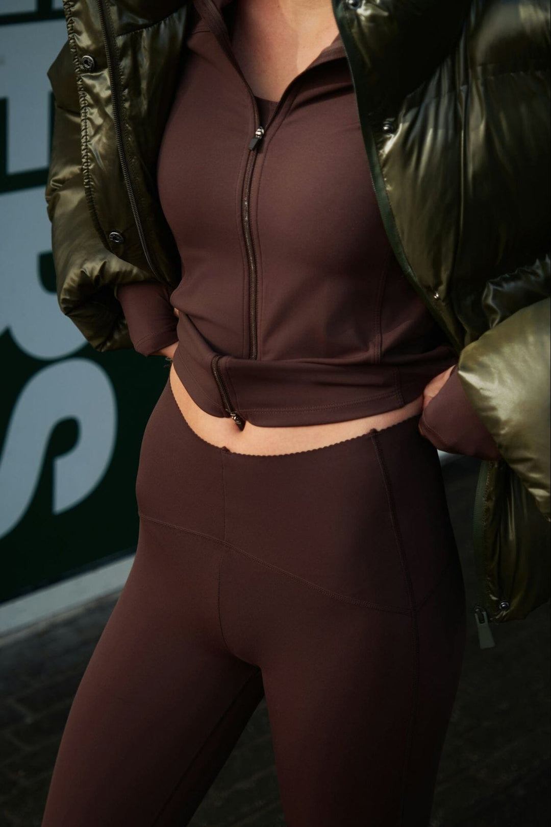 Neo Noir - Vesta Leggings 166994 - 584 - Chocolate Brown Bukser 