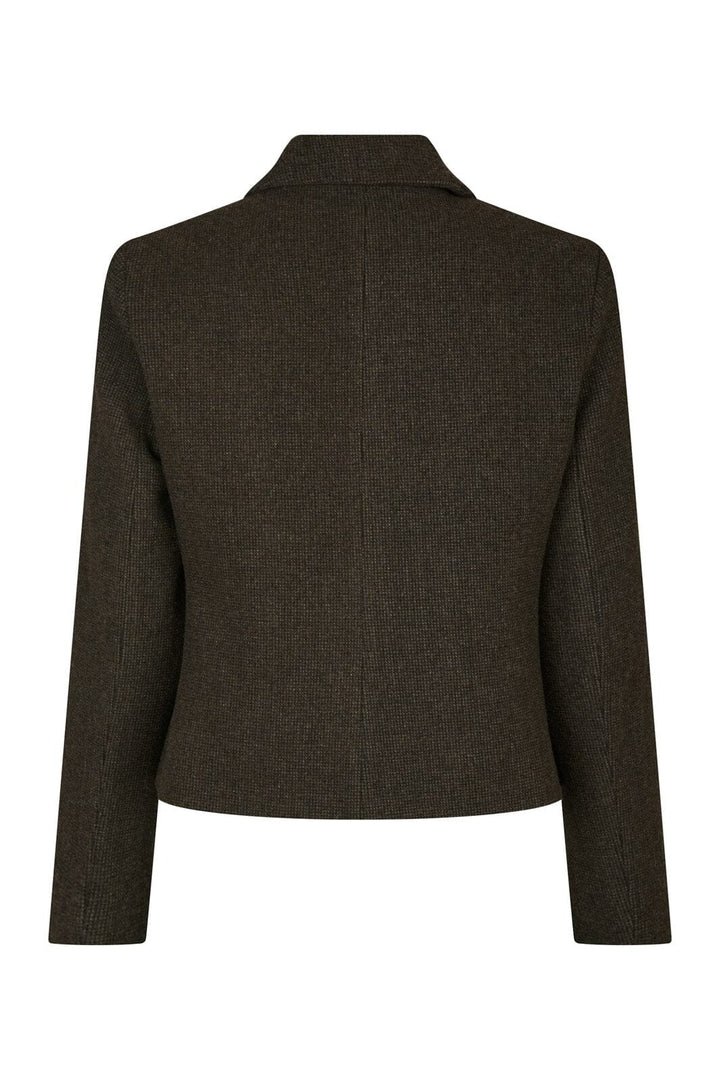 Neo Noir - Waed Mini Check Blazer 166184 - 205 - Brown Melange