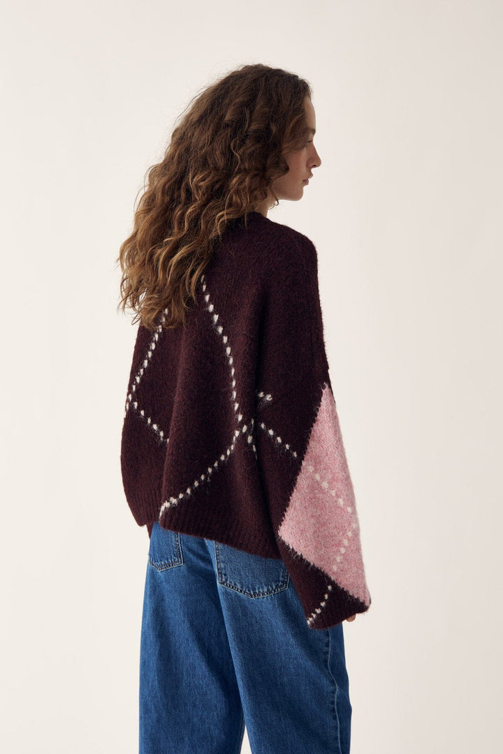 Noella - Lai Knit 14670001 - 1470 - Winetasting Mix Strikbluser 