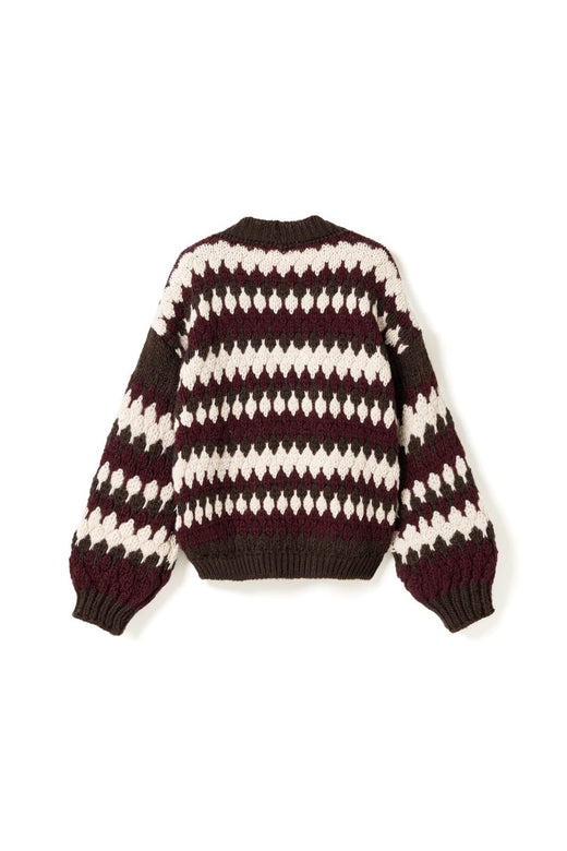 Noella - N-Fora Knit Cardigan 16870002 - 1528 - Deveen Burgundy Mix
