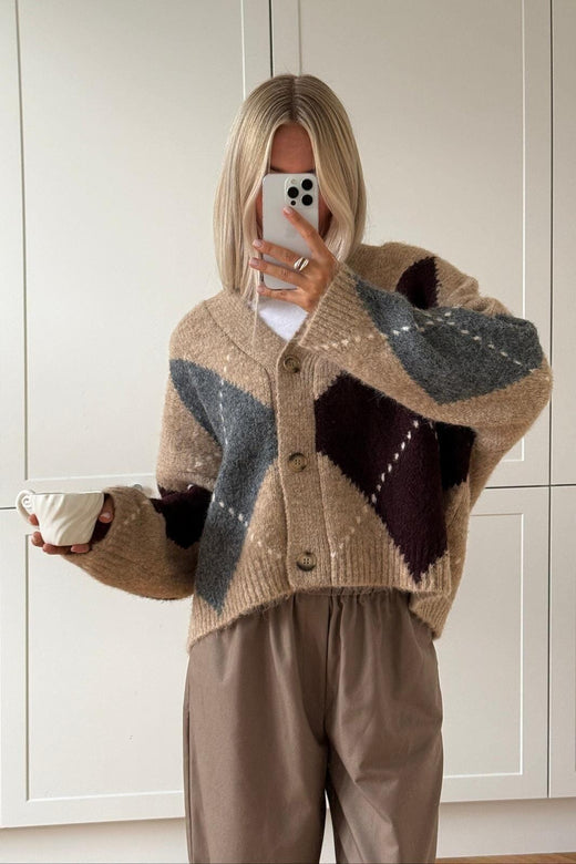 Noella - N-Laiana Knit Cardigan 14670002 - 969 - Sand Melange Cardigans 
