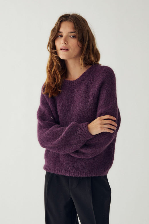 Noella - N-Latora Knit 15950002 - 1477 - Winter Bloom Strikbluser 