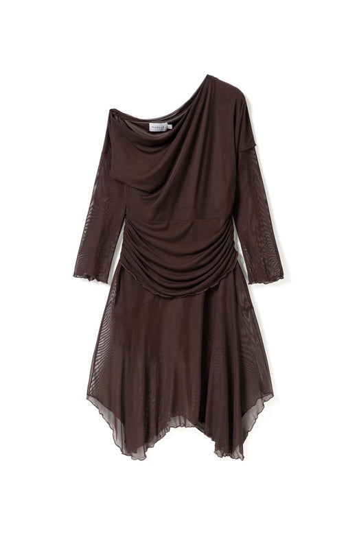 Noella - N-Linzee Ls Dress 15300008 - 1506 - Dark Chocolate