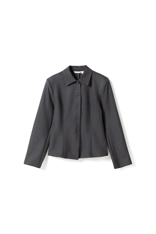 Noella - N-Maelle Shirt 16150005 - 1487 - Grey Herringbone