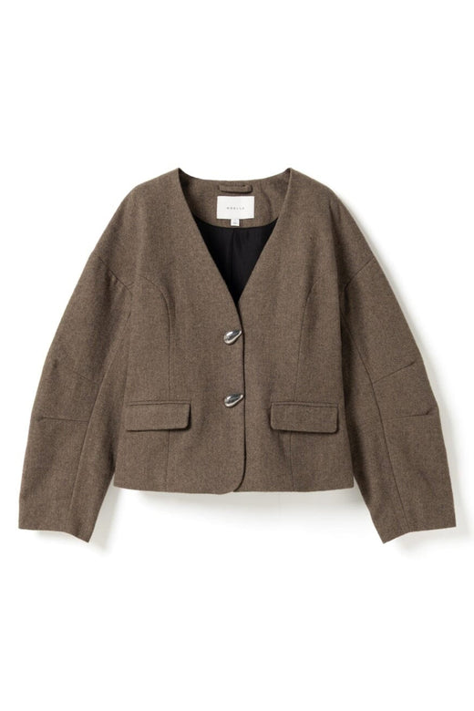 Noella - N-Mallie Blazer 16180001 - 1488 - Brown Herringbone