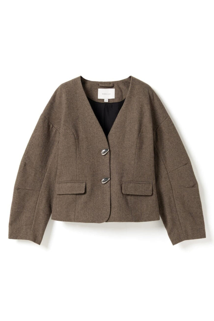 Noella - N-Mallie Blazer 16180001 - 1488 - Brown Herringbone