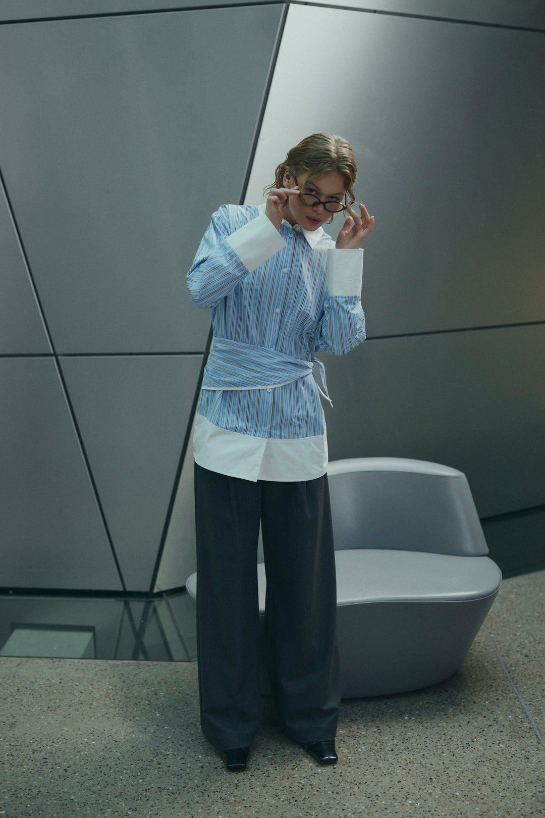 Noella - N-Marinelle Shirt 14300002 - 1398 - Coetta Blue Stripe Skjorter 