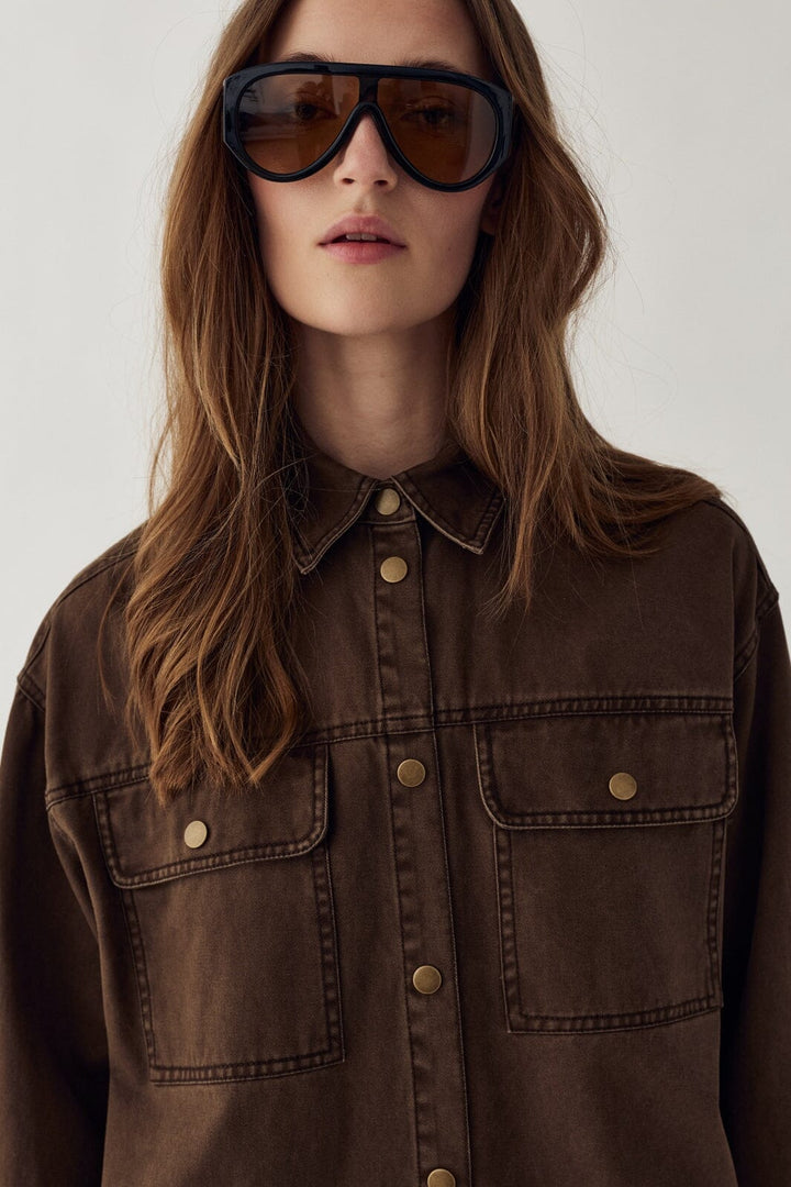 Noella - N-Marthena Shirt 13910004 - 1483 - Cocoa Brown