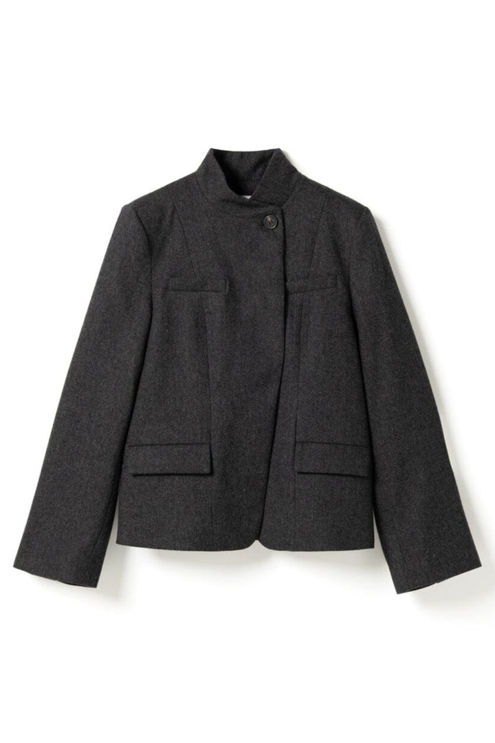 Noella - N-Monique Blazer 16390001 - 019 - Dark Grey Melange