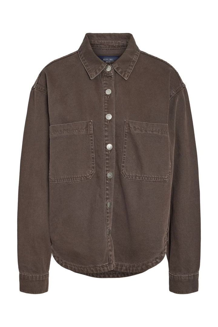 Noisy May - Nmalva Ls Shacket Colored - 5046865 Chocolate Brown