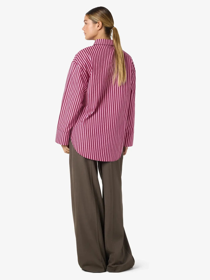 Noisy May - Nmfrida L/S Button Shirt Box - 5089193 Delicioso Begonia Pink Skjorter 