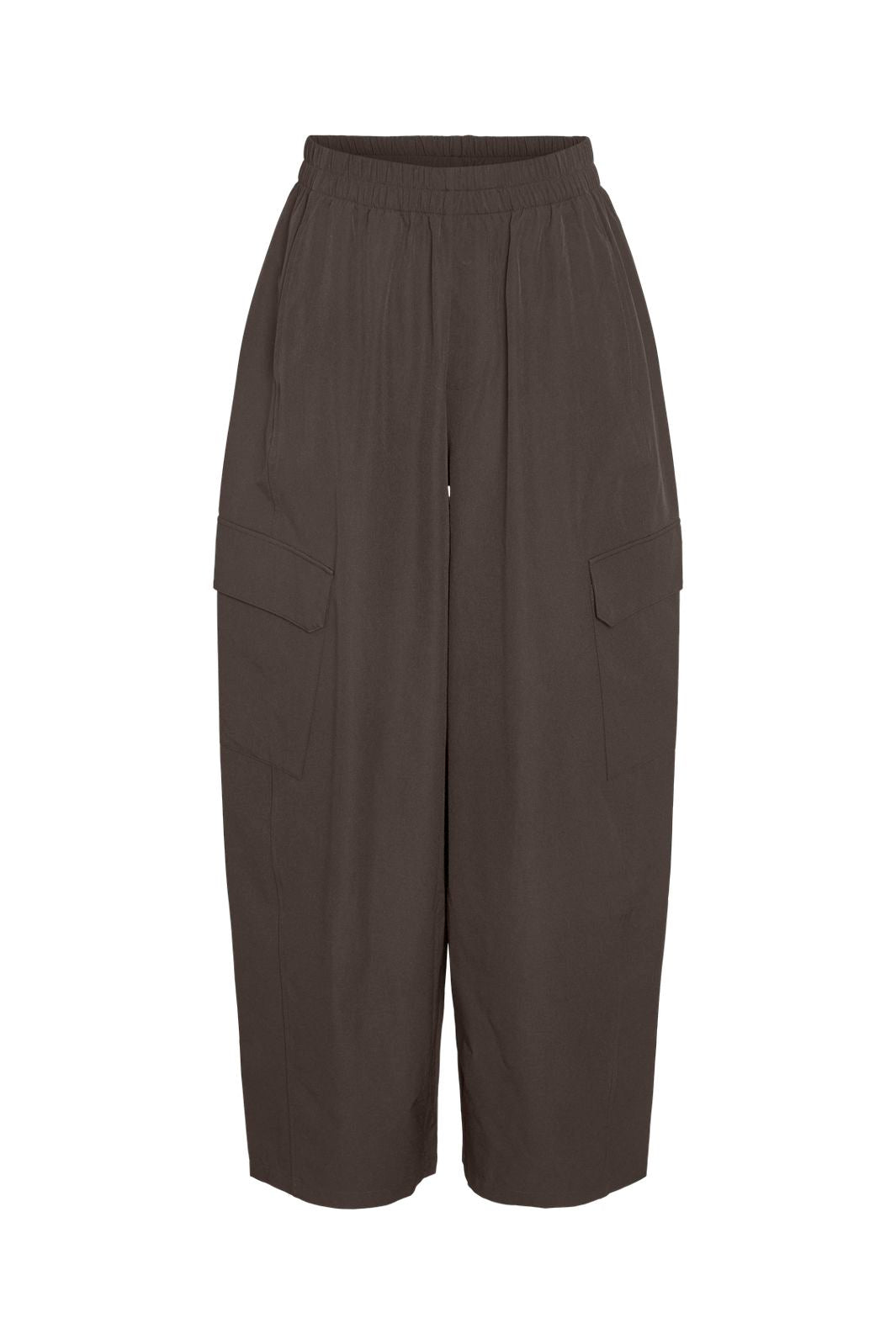 Noisy May - Nmkirby Barrel Pants - 5068913 Chocolate Brown