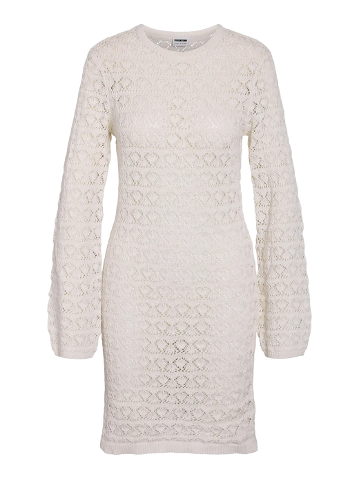 Noisy May - Nmlaika L/S Flared Sleeve Knit Dress Fwd - 4946474 Birch Kjoler 