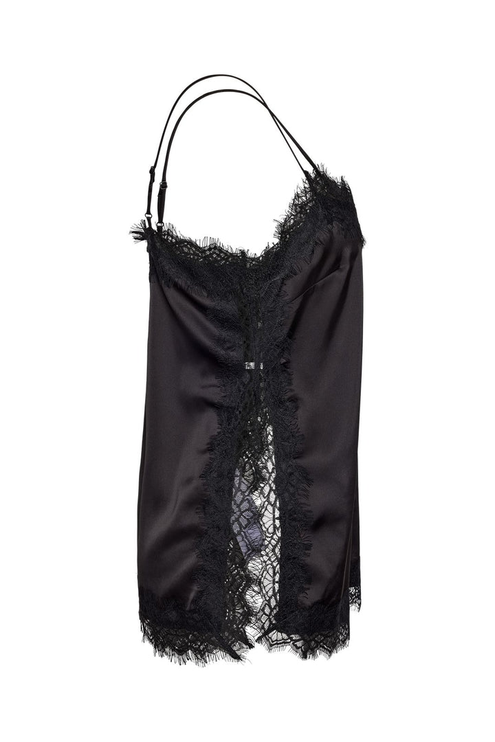 Noisy May - Nmlouise Sl Strap Lace Top - 5081989 Black