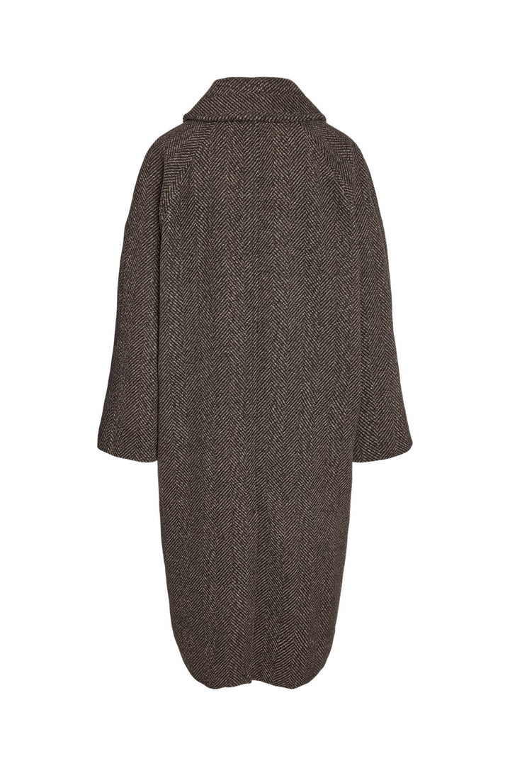Noisy May - Nmmaddie L/S Coat - 5075801 Chocolate Brown