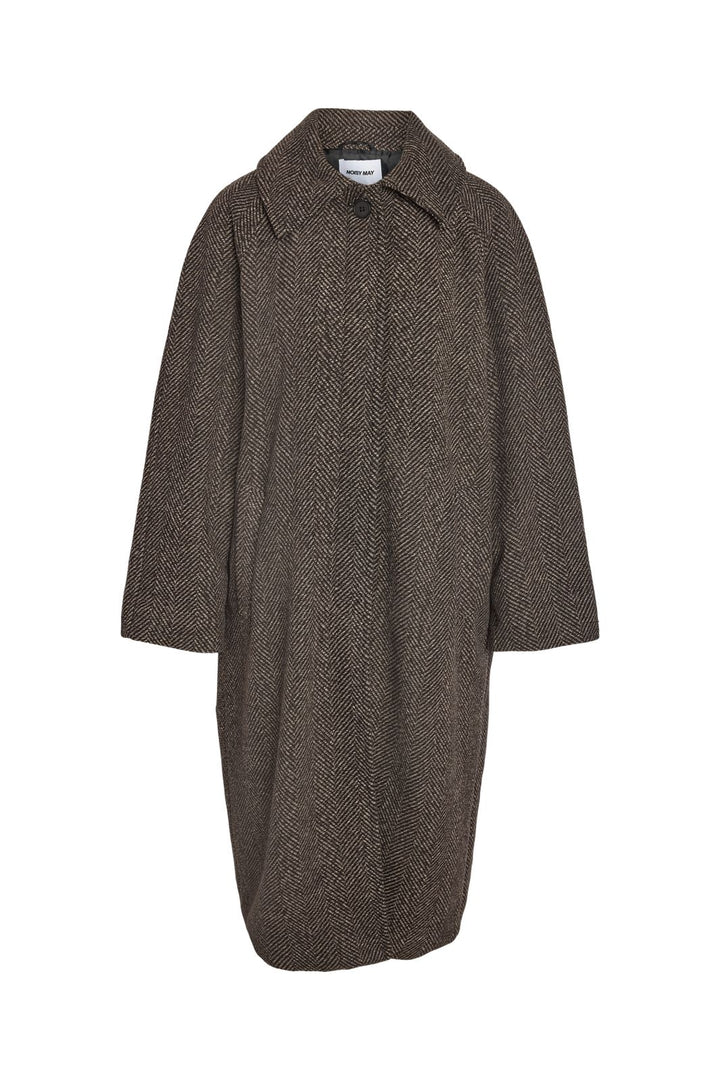 Noisy May - Nmmaddie L/S Coat - 5075801 Chocolate Brown