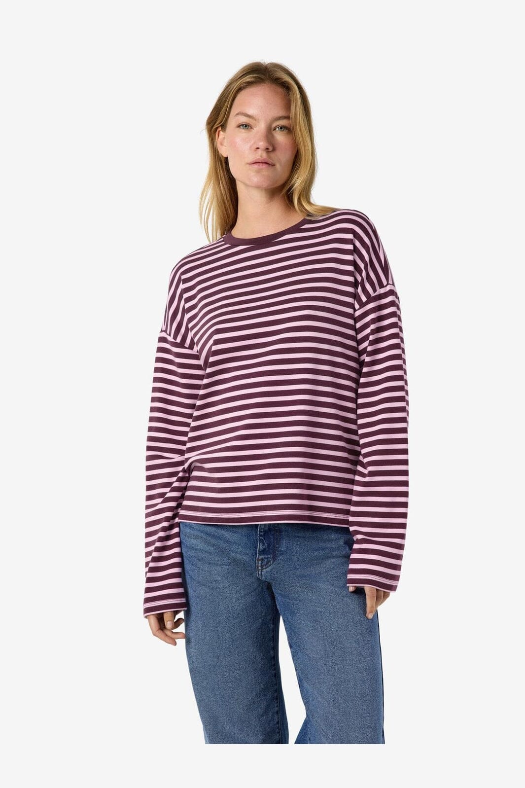 Noisy May - Nmmocca L/S Regular Fit Top - 5175146 Winetasting Pirouette