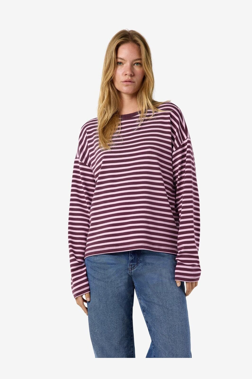 Noisy May - Nmmocca L/S Regular Fit Top - 5175146 Winetasting Pirouette