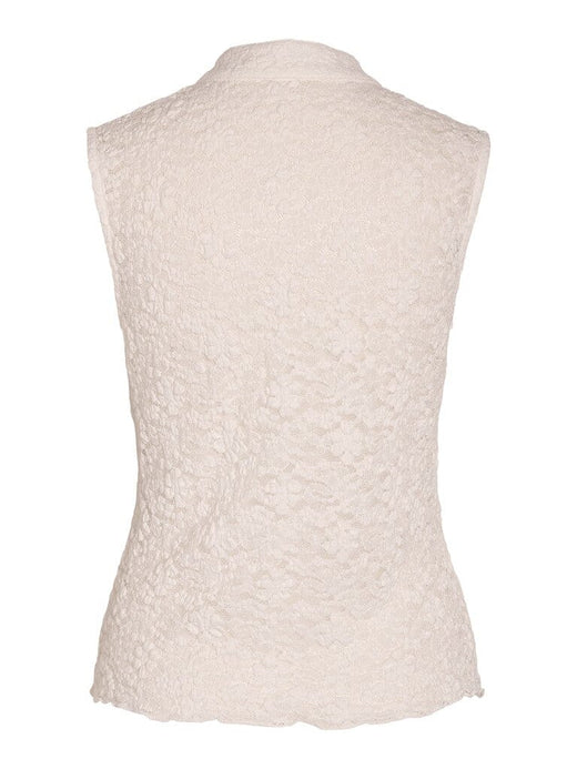 Noisy May - Nmpeyton S/L Button Top - 5225227 Snow White Toppe 