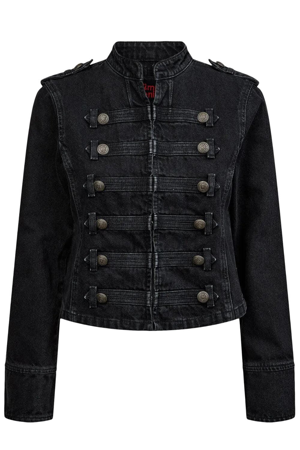 NüMph - Nubillie Fitted Denim Jacket 708391 - Black Denim Jakker 