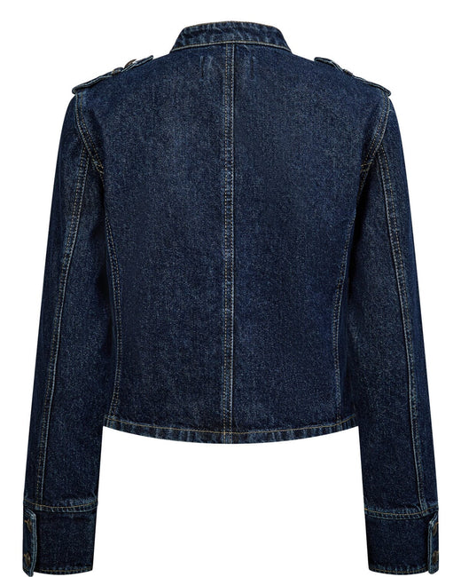 NüMph - Nubillie Fitted Denim Jacket 708391 - Dark Blue Denim Jakker 