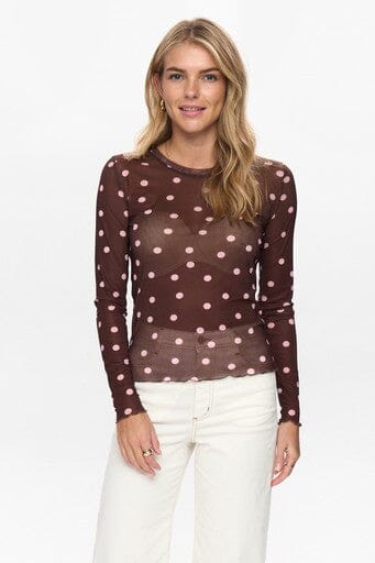 NüMph - Nusine Mesh Blouse 707155 - Sahara Sun Bluser 
