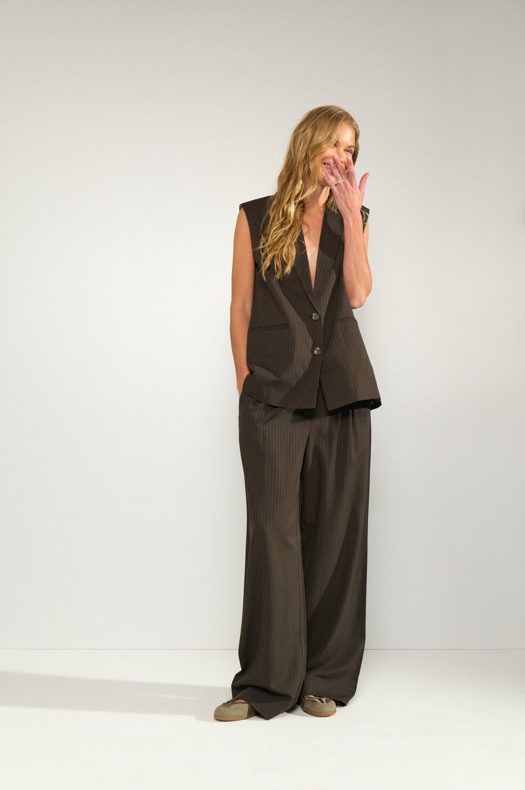 Nümph - Nusonya Pants 707285 - Black Coffee Bukser 