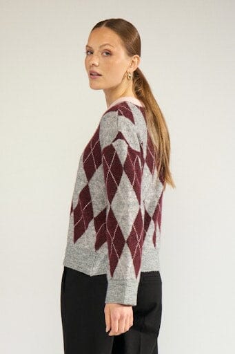 Nümph - Nutikla Pullover 707317 - Medium Grey Mel Strikbluser 
