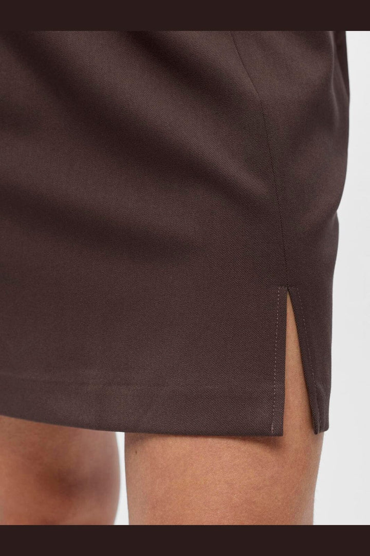 Object - Objlisa Mini Skirt - 4922597 Seal Brown
