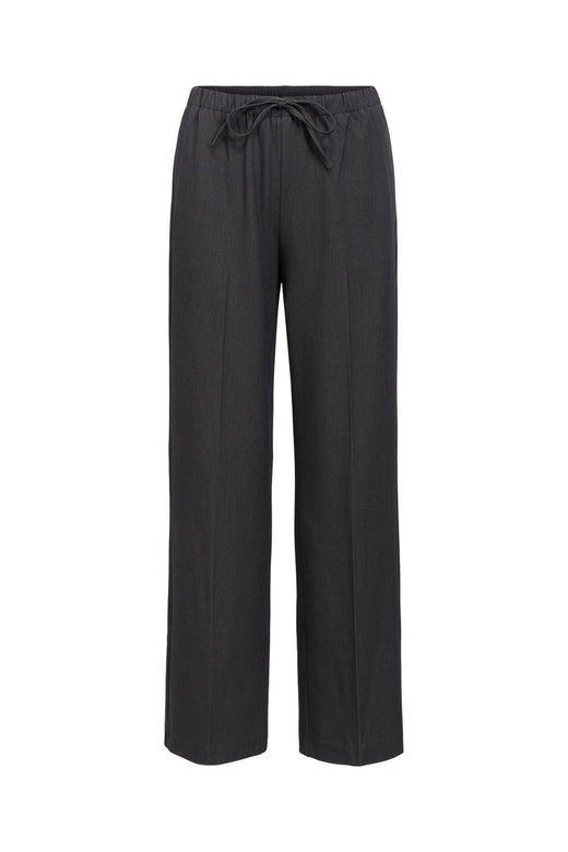 Object - Objlisa Tie Wide Pant - 5191831 Medium Grey Melange