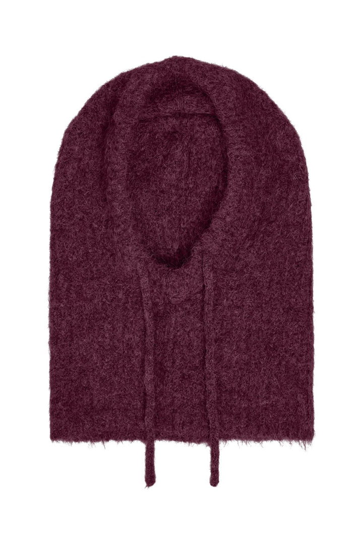 Object - Objmilu Knit Balaclava - 5123273 Windsor Wine Melange