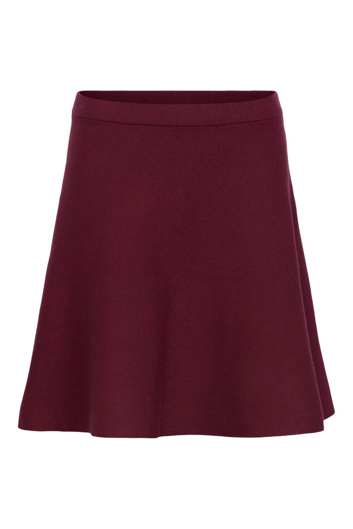 Object - Objreynard Short Knit Skirt - 5131844 Windsor Wine