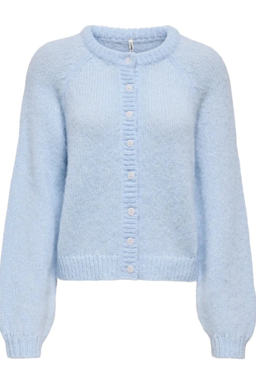 Only - Onlalyssa Ls Raglan Cardigan Nca Knt - 5068993 Cashmere Blue Fmop Button Cardigans 