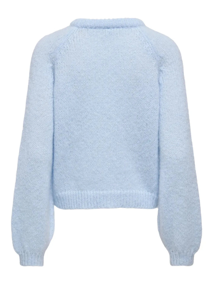 Only - Onlalyssa Ls Raglan Cardigan Nca Knt - 5068993 Cashmere Blue Fmop Button Cardigans 