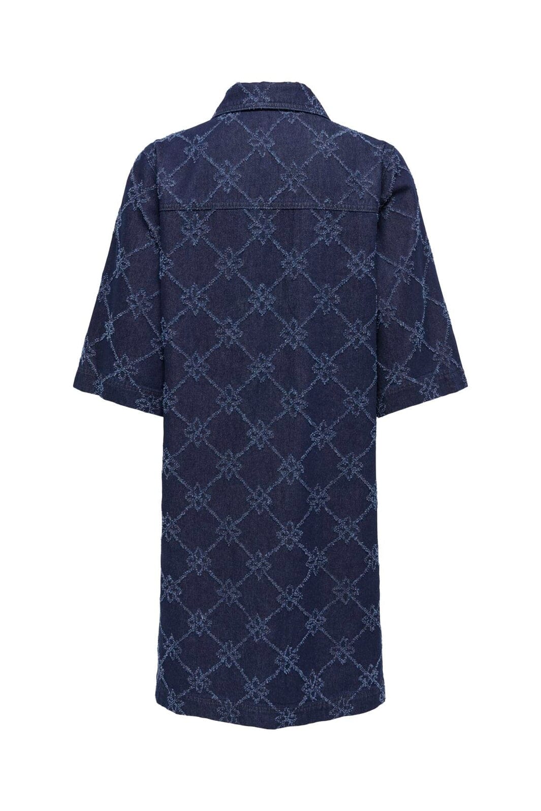 Only - Onlbella Wide Sleeves Print Dress - 5051335 Dark Blue Denim