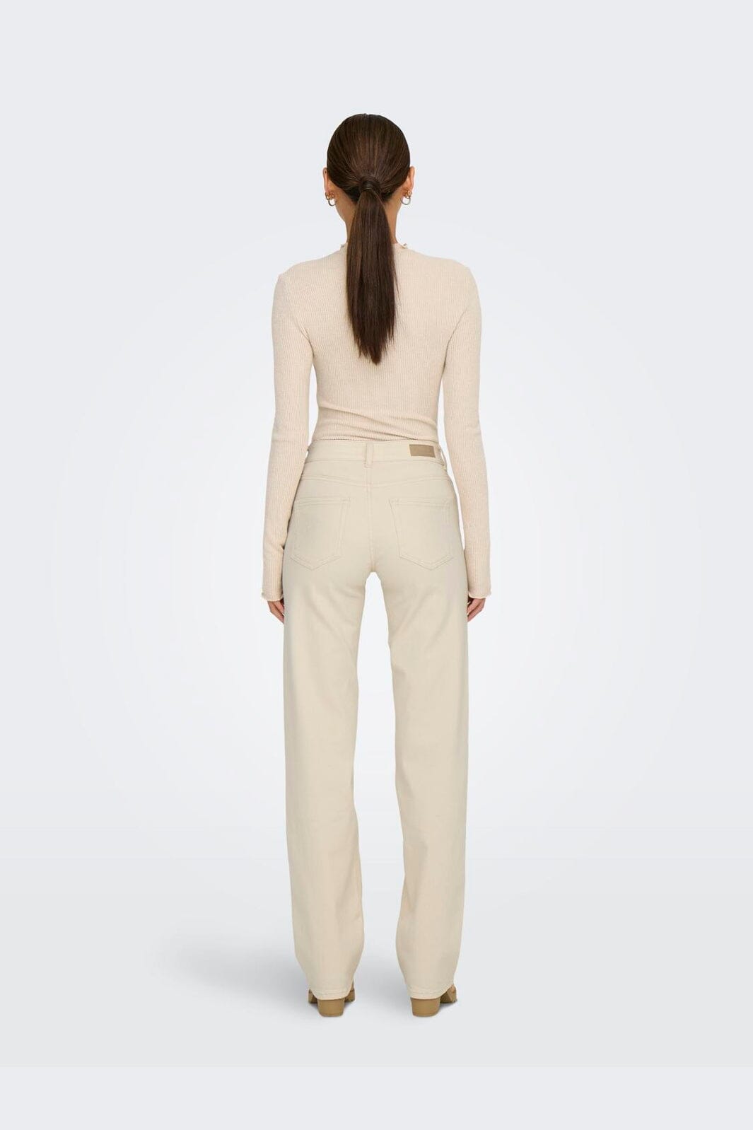 Only - Onlblush Mid Straight Dot - 4641414 Ecru