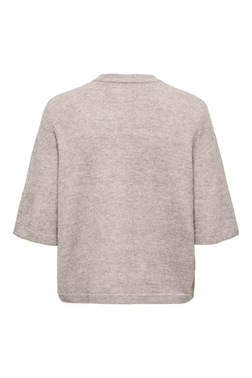 Only - Onlcamilla S/S Cardigan Knt - 5101185 Pumice Stone Melange