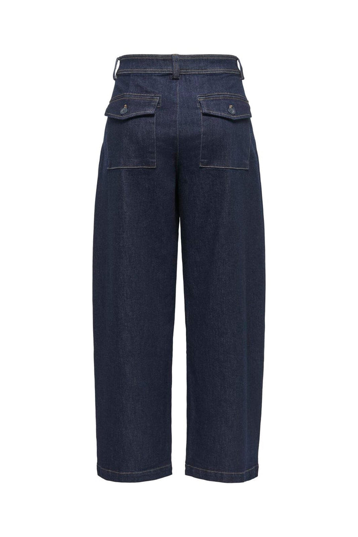 Only - Onlclair Barrel Jeans Gua - 5173045 Dark Blue Denim Rinse