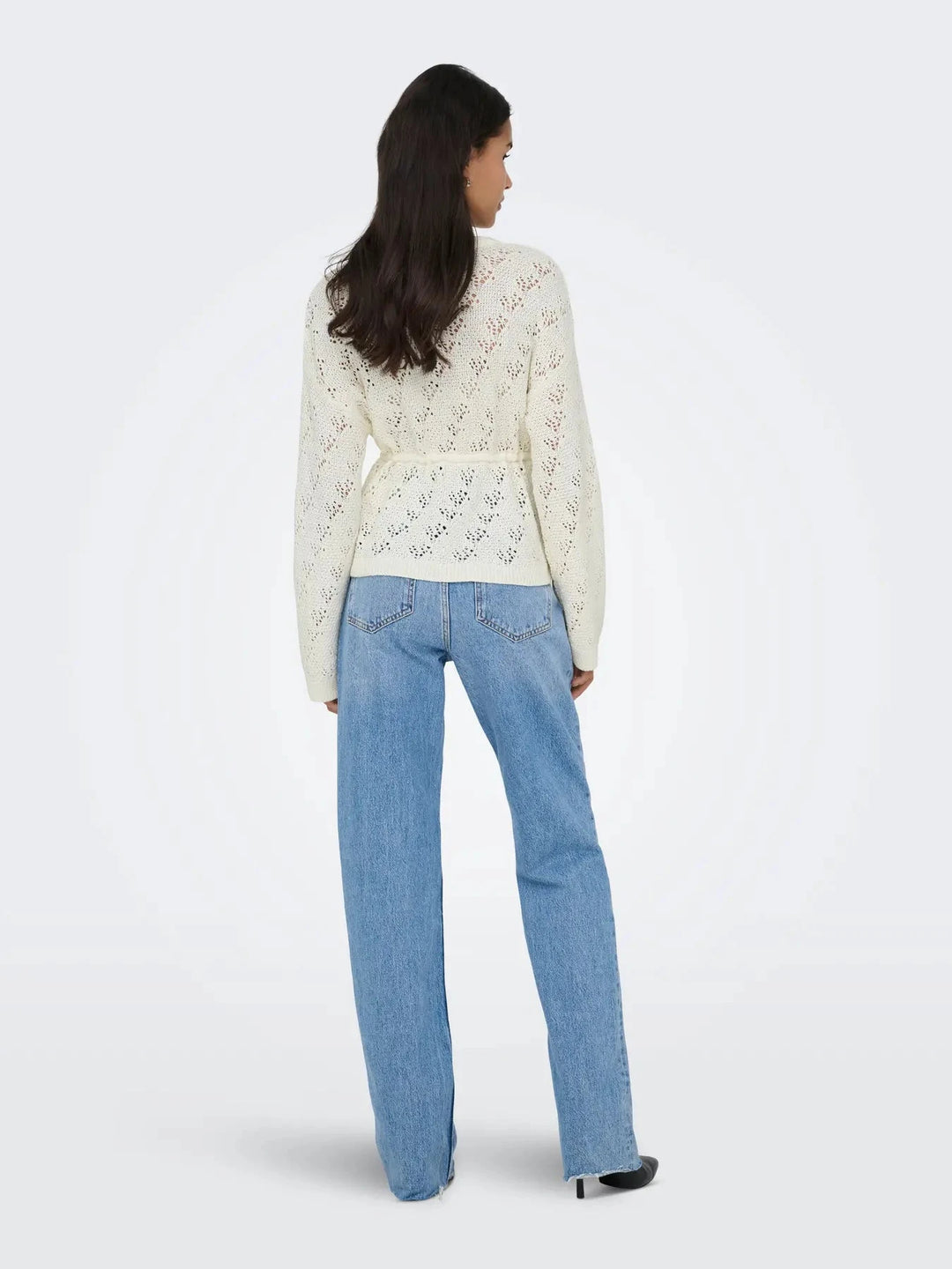 Only - Onlelke Life Ls Cardigan Cc Knt - 4976277 Birch Silver Heart Button Cardigans 