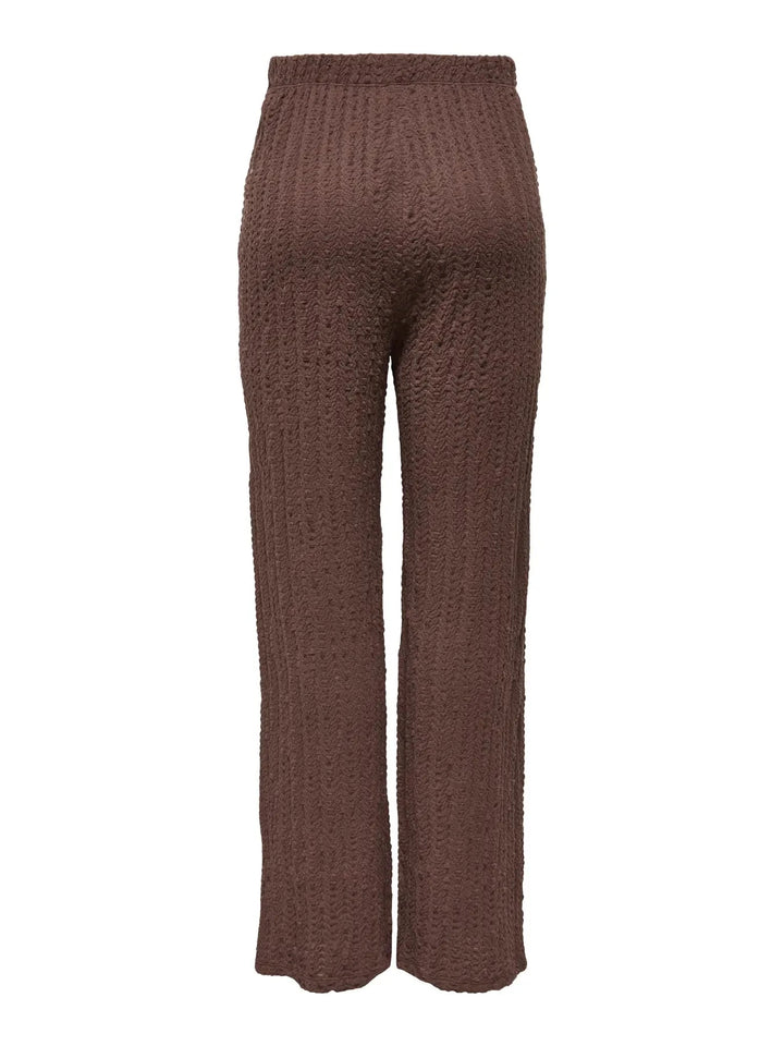 Only - Onlella Wide Pant - 4952854 Chocolate Martini Bukser 