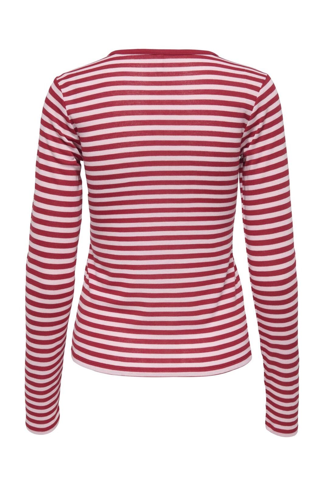 Only - Onlelli L/S Rib Top - 5024637 Salsa Parfait Pink