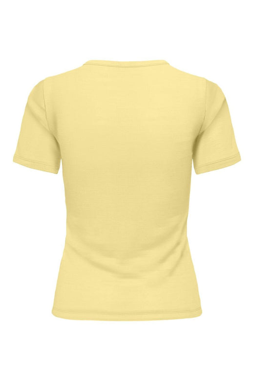 Only - Onlelli S/S Rib Top - 4941178 Lemon Meringue