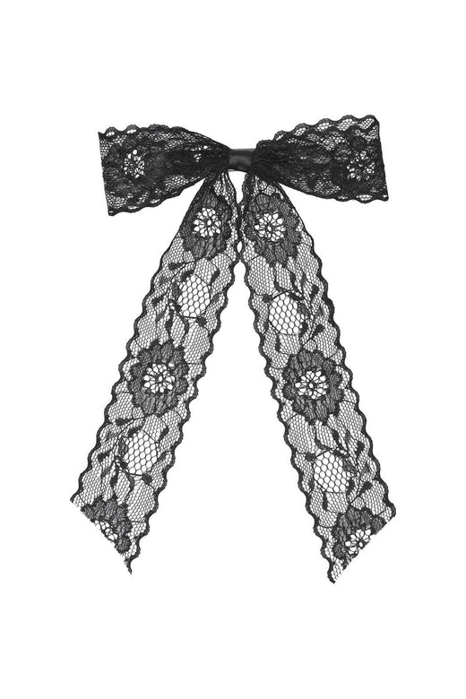 Only - Onleloise Lace Bow Hairclip Acc - 4857757 Black